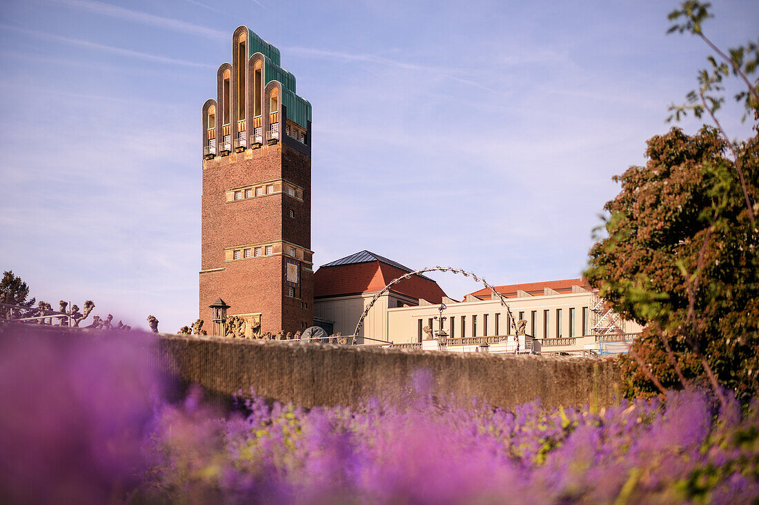 UNESCO World Heritage Mathildenhöhe Darmstadt, Wedding Tower, artists'39; colony, Hesse, Germany, Europe