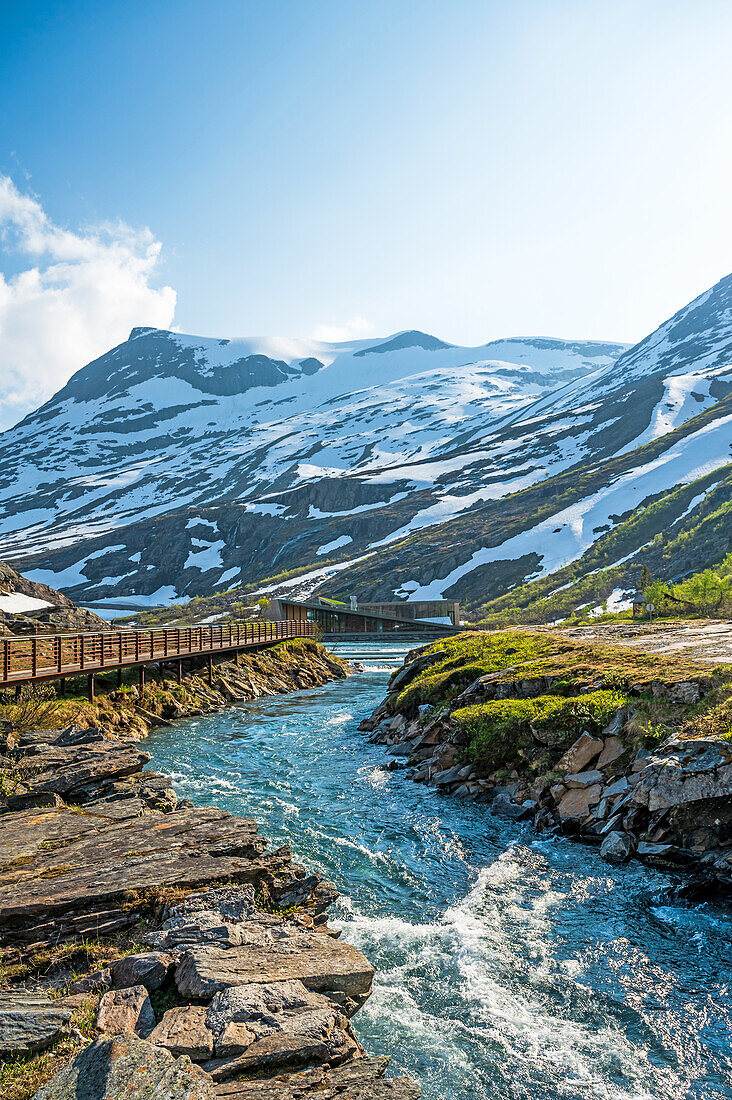 Bridge at Viewpoint, Trollstigen, Andalsnaes, Moere and Romsdal, Norway