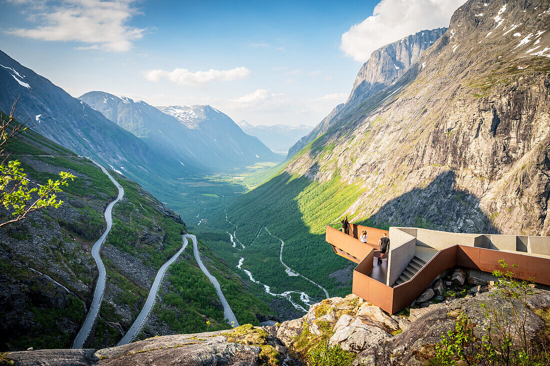 Viewing platform on Trollstigen, Andalsnaes, Moere and Romsdal, Norway