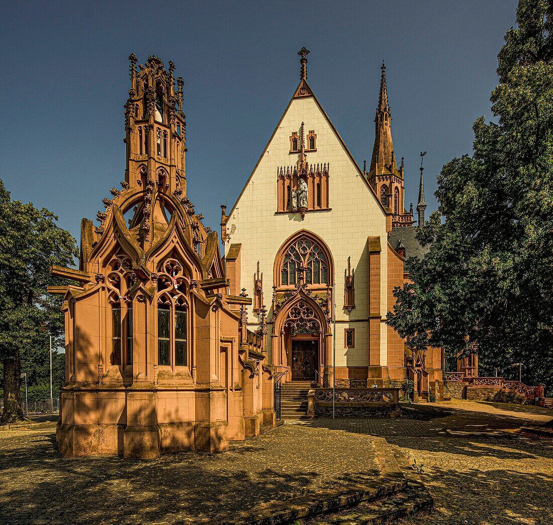 St. Rochus Kapelle auf dem Rochusberg in Bingen, Oberes Mittelrheintal, Rheinland-Pfalz, Deutschland