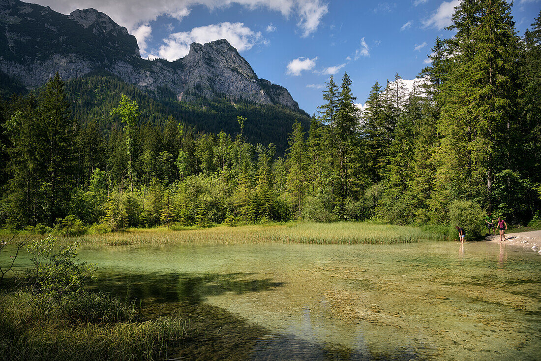 Hintersee beim Zauberwald, Gemeinde Ramsau, Nationalpark Berchtesgaden, Bayern, Deutschland, Europa