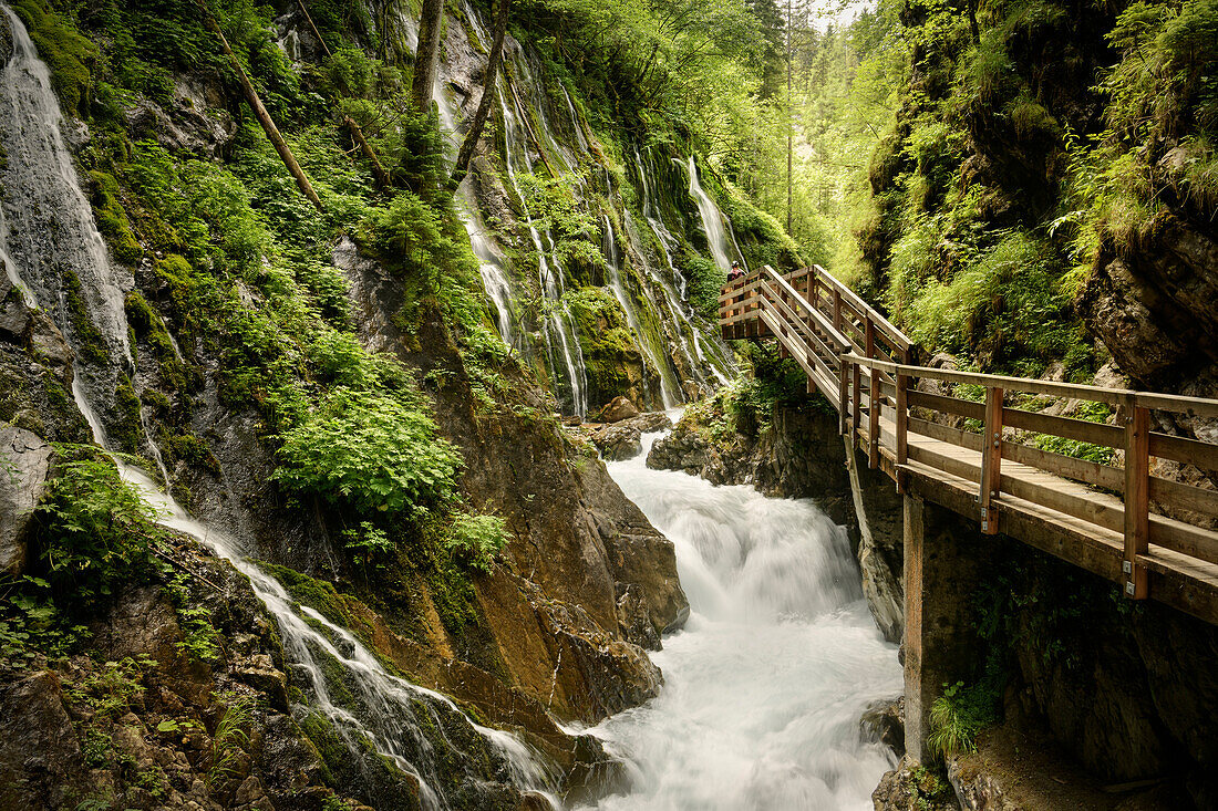 Wimbachklamm im Nationalpark Berchtesgaden, Bayern, Deutschland, Europa