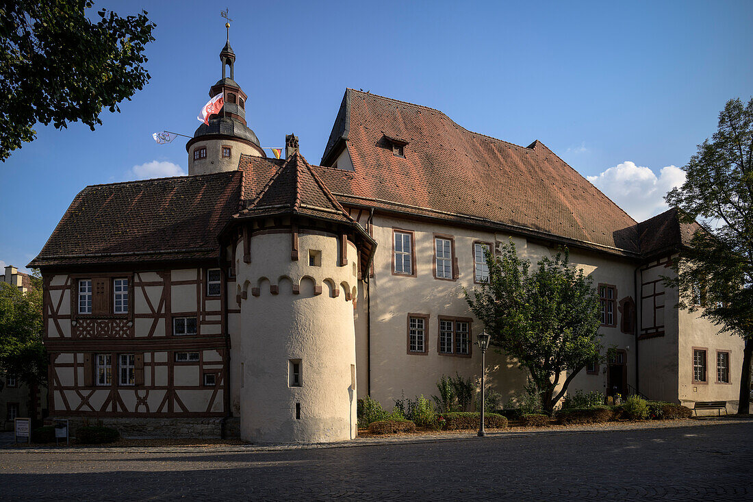 Türmersturm am kurmainzischen Schloss, Tauberbischofsheim, Main-Tauber-Kreis, Baden-Württemberg, Deutschland, Europa