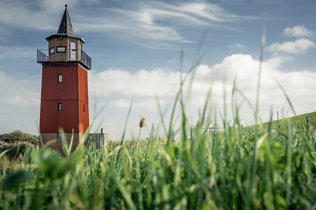 Lighthouse Dagebuell, North Friesland, Schleswig-Holstein, Germany, Europe