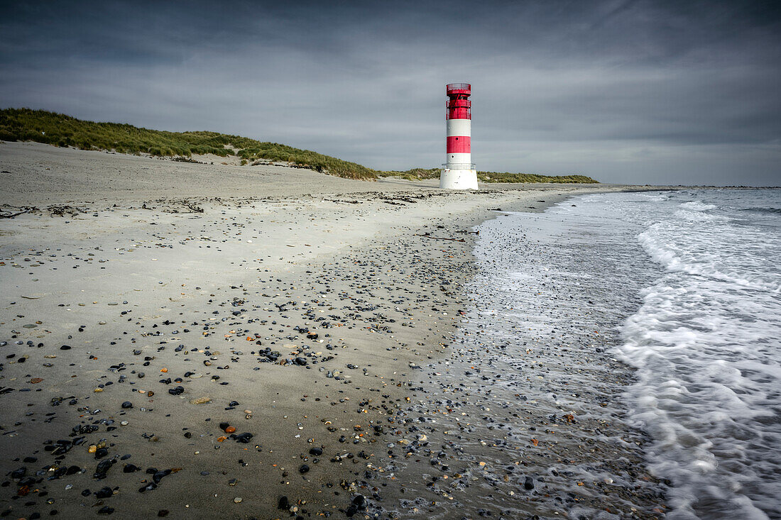 The Badeduene with lighthouse, Heligoland, North Sea, Schleswig-Holstein, Germany, Europe