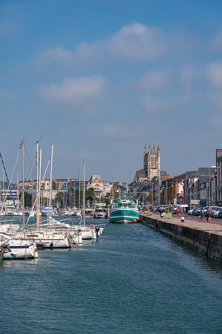 View of Fecamp Marina, Normandy, France