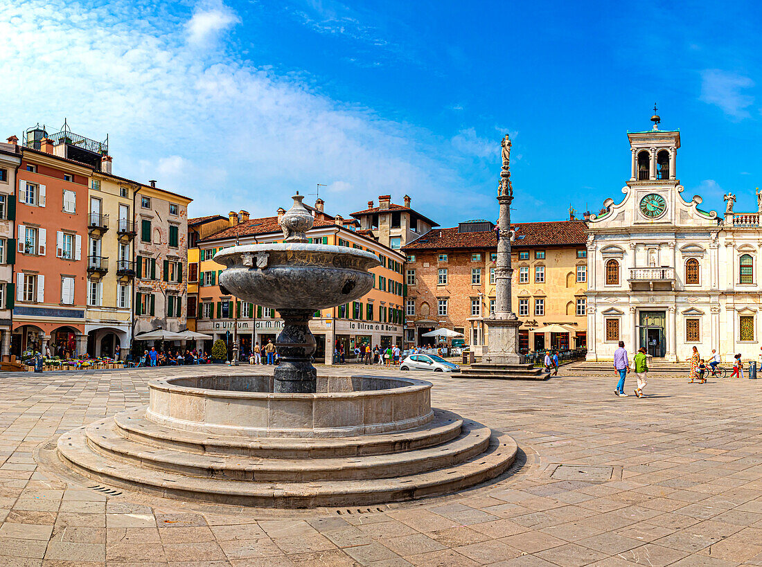 Piazza Giacomo Matteotti of Udine, Friuli Venezia Giulia, Italy