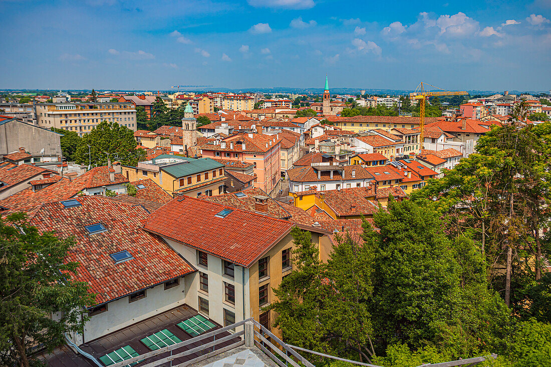 Stadtaussicht vom Castello di Udine, Friuli Venezia Giulia, Italien