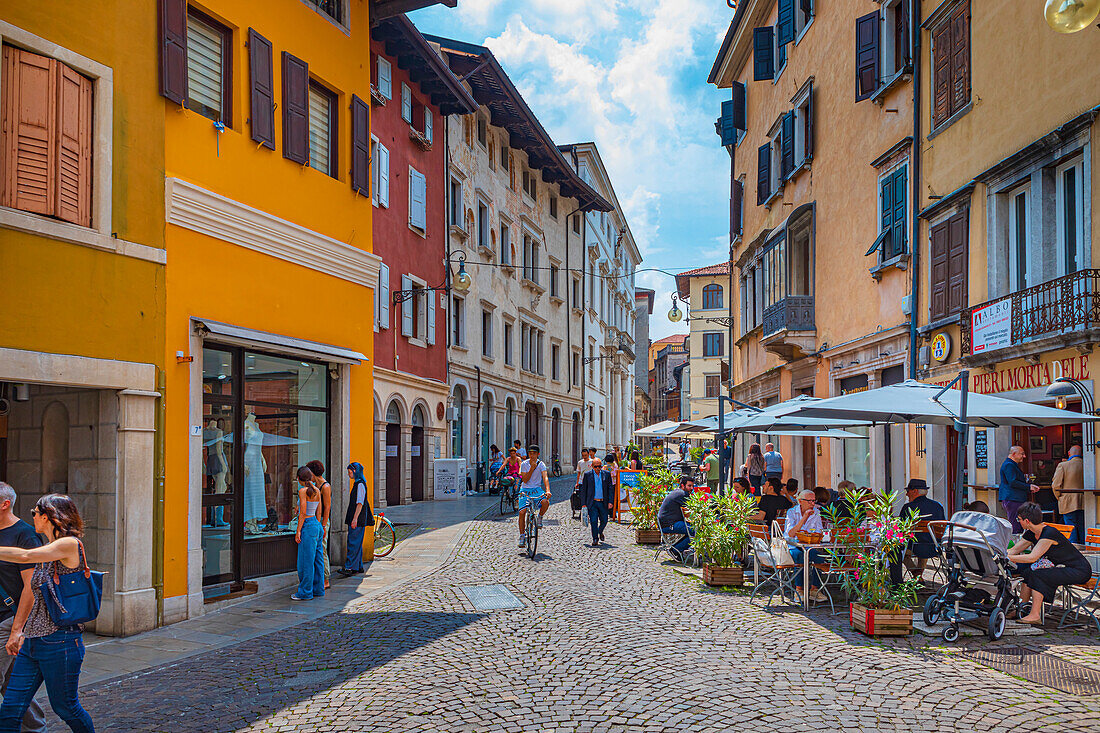 Via Bartolini von Udine, Friuli Venezia Giulia, Italien