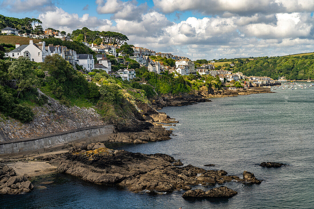 Fowey und der Fowey River, Cornwall, England, Großbritannien, Europa 