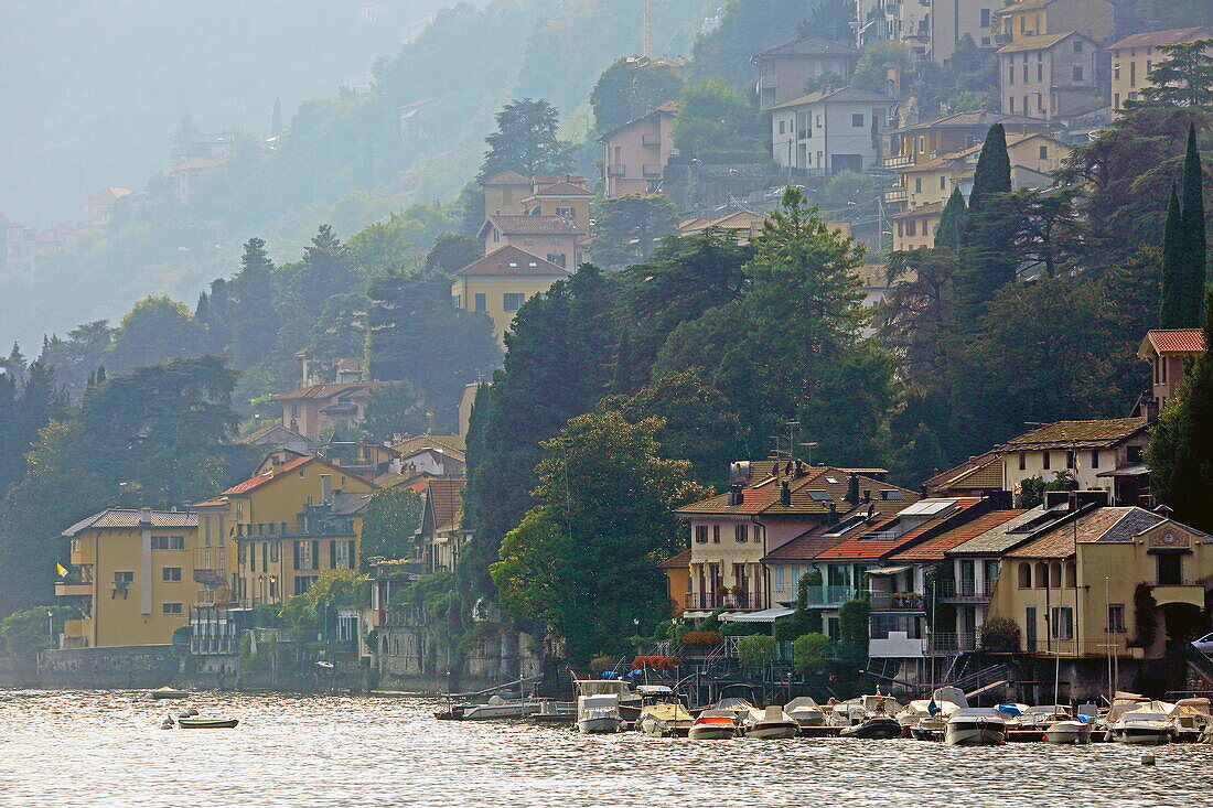 The village of Laglio on the west coast … – License image – 71441510 ...