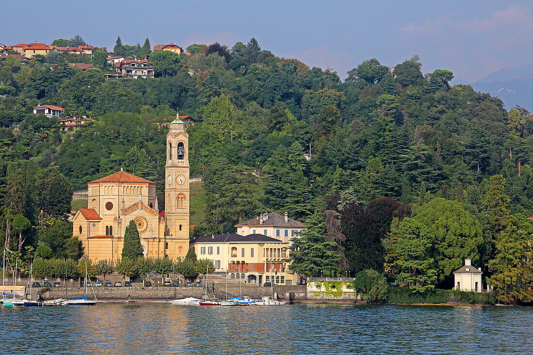Chiesa San Lorenzo in Tremezzo, one of the municipalities that became Tremezzina, Lake Como, Lombardy, Italy