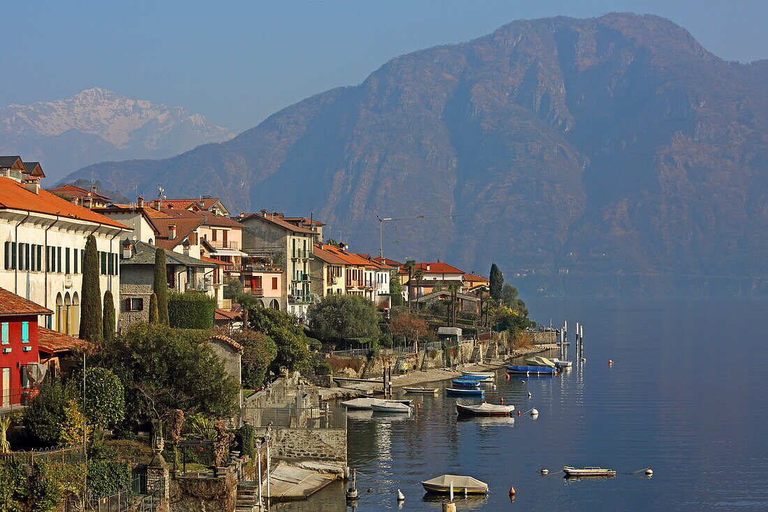 The village of Ossuccio, situated on the western shore of Lake Como, Lombardy, Italy