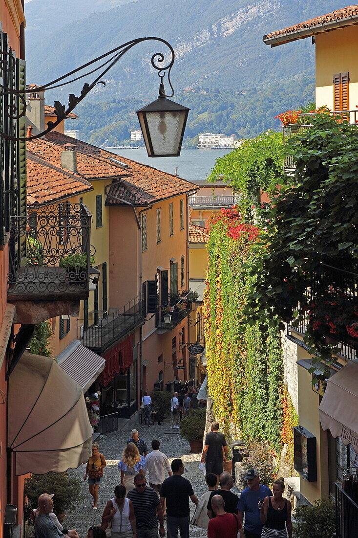 Die Salita Serbelloni in Bellagio, Comer See, Lombardei, Italien