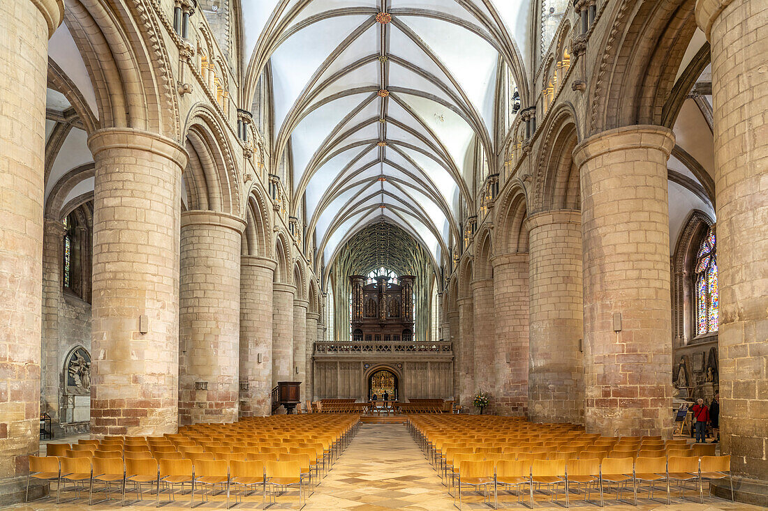 Interior of Gloucester Cathedral, England, United Kingdom, Europe