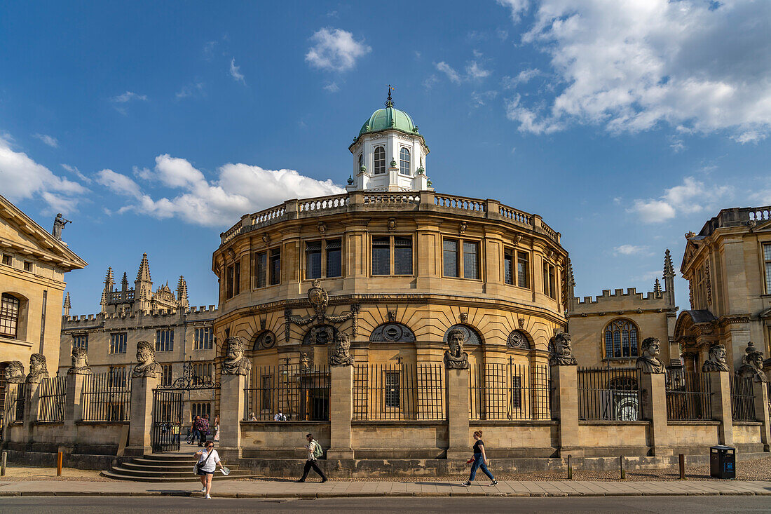 Das Sheldonian Theatre, Universität Oxford, Oxfordshire, England, Großbritannien, Europa 