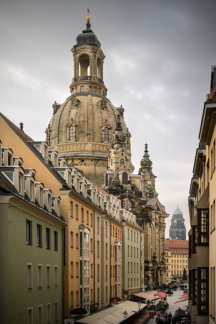 Frauenkirche in Dresden, Freistaat Sachsen, Deutschland, Europa