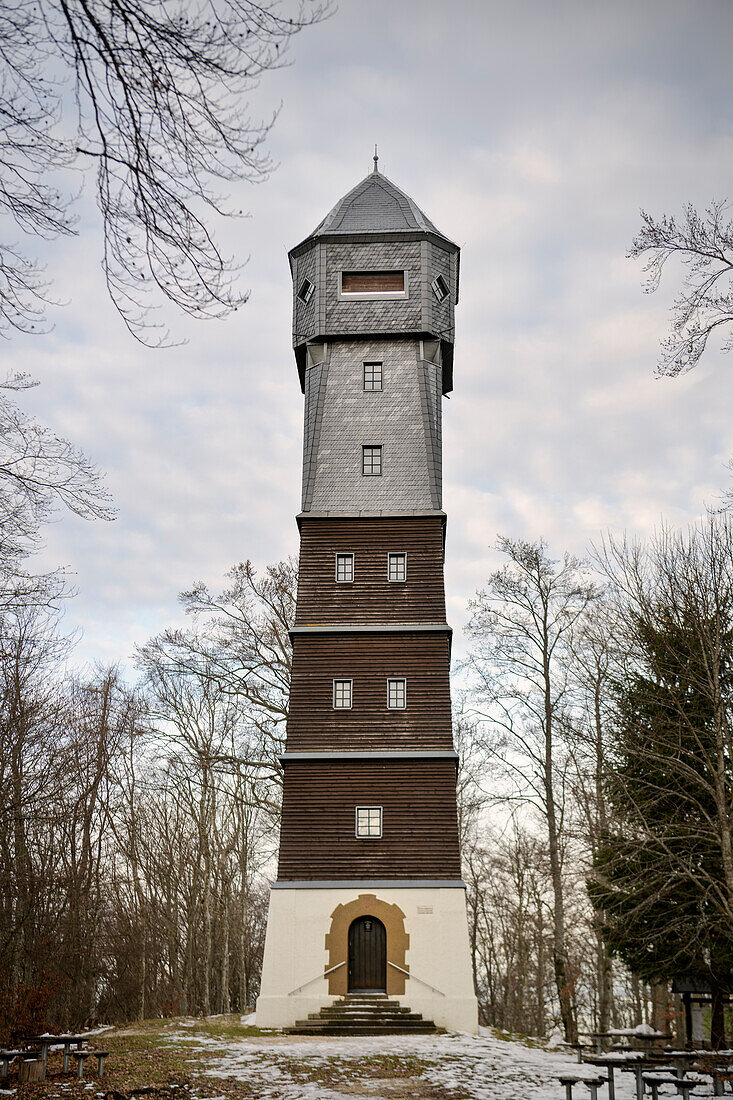 Römersteinturm, Gemeinde Römerstein, Landkreis Reutlingen, Schwäbische Alb, Baden-Württemberg, Deutschland, Europa