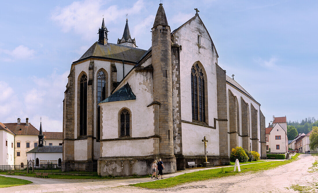 Klosterkirche der Zisterzienserabtei von Vyšší Brod im Moldautal, Tschechien