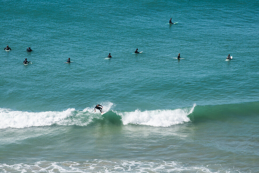 Surfers, Sagres, Portugal, April 2019