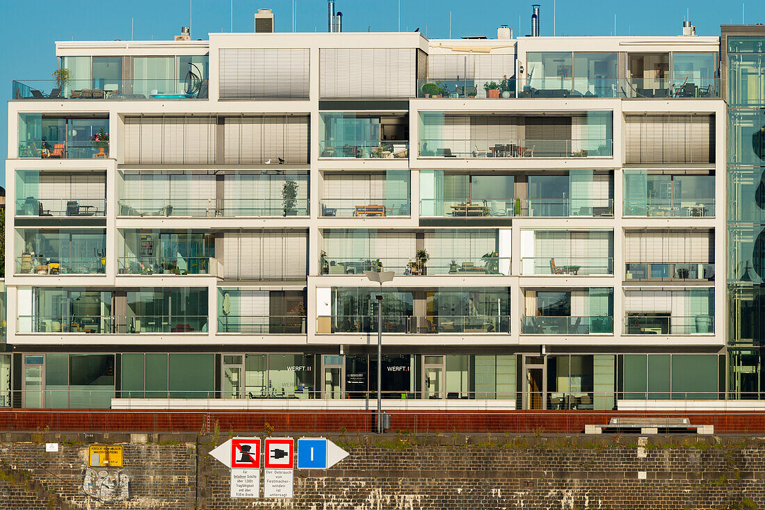 Office and residential buildings, Rheinauhafen, Cologne, North Rhine-Westphalia, Germany, Europe