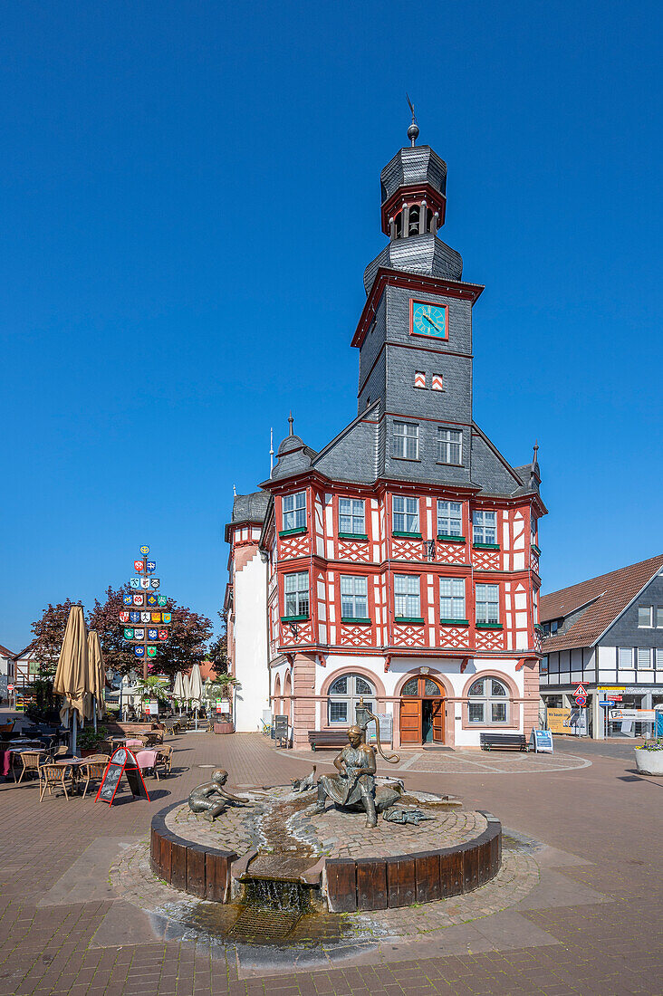 Town Hall in Lorsch, Bergstrasse, Odenwald, Hesse, Germany