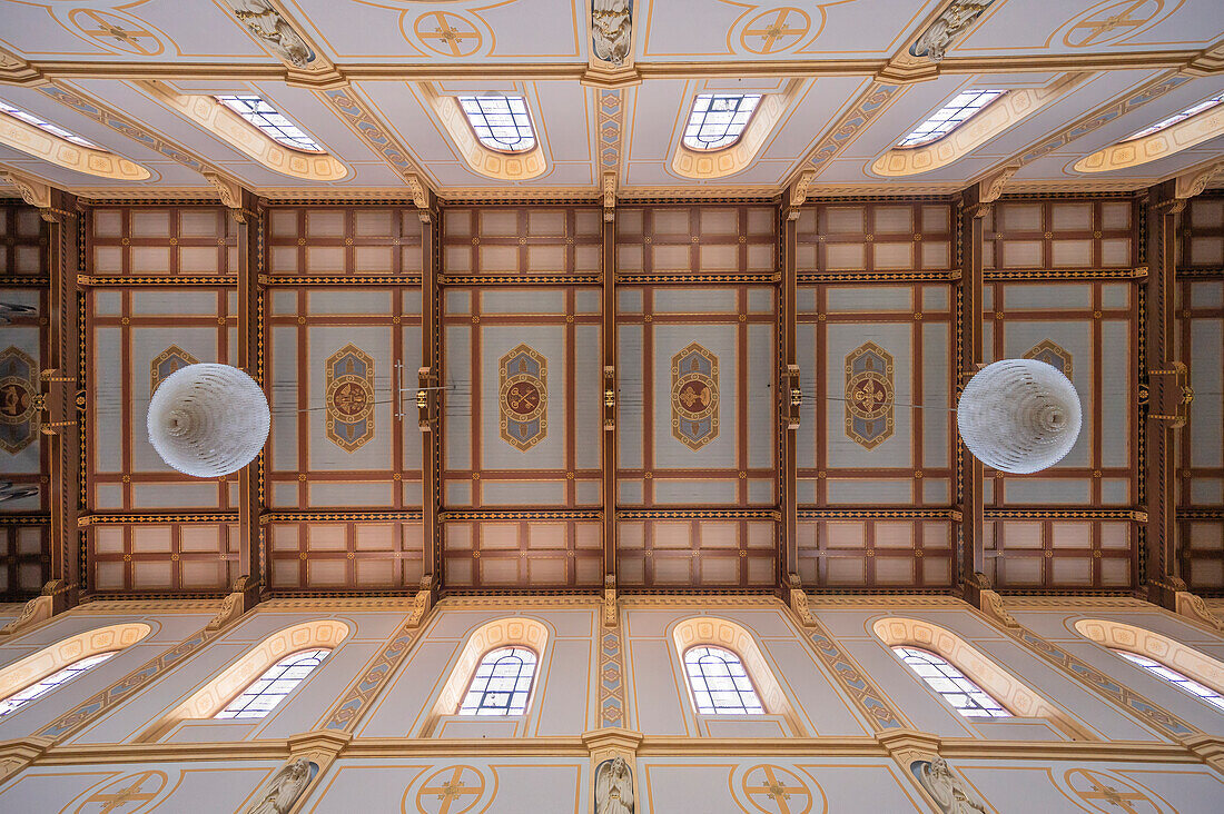 Church of St. Laurentius, Weinheim, Odenwald, GEO Nature Park, Bergstrasse-Odenwald, Baden-Württemberg, Germany