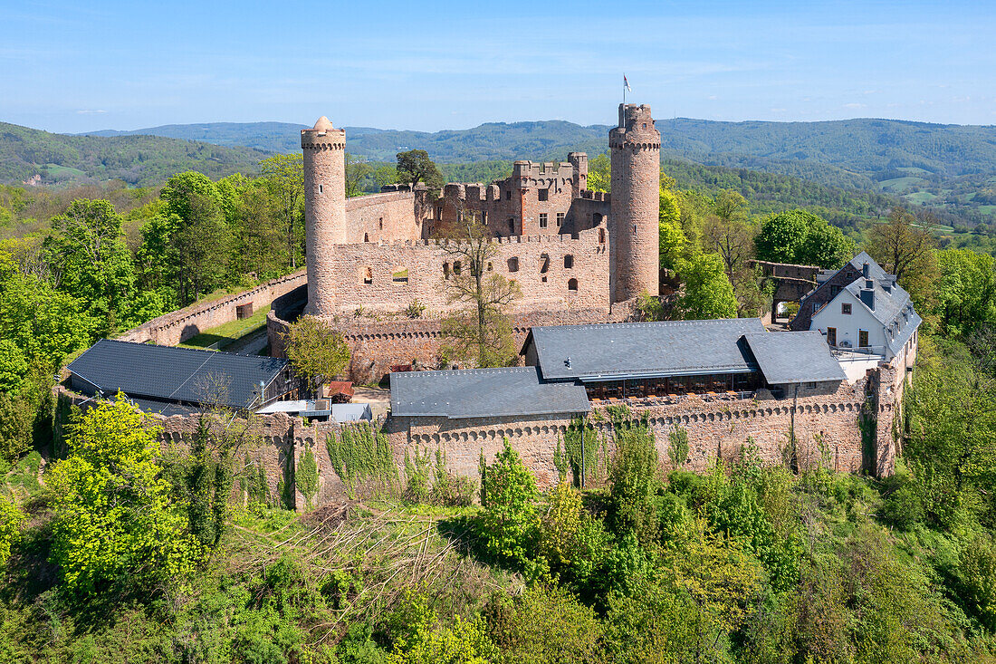 Auerbach Castle near Bensheim, Hessische Bergstrasse, Odenwald, GEO Nature Park, Hesse, Germany