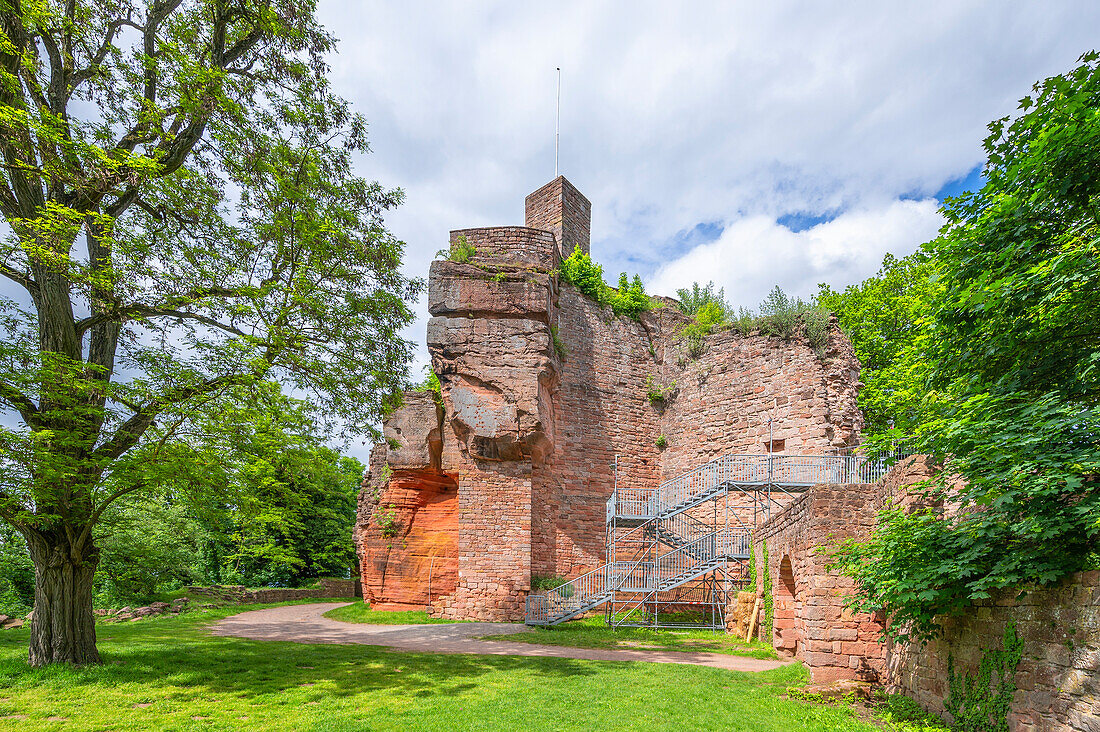 Burgruine Burg Nanstein, Landstuhl, Rheinland-Pfalz, Deutschland