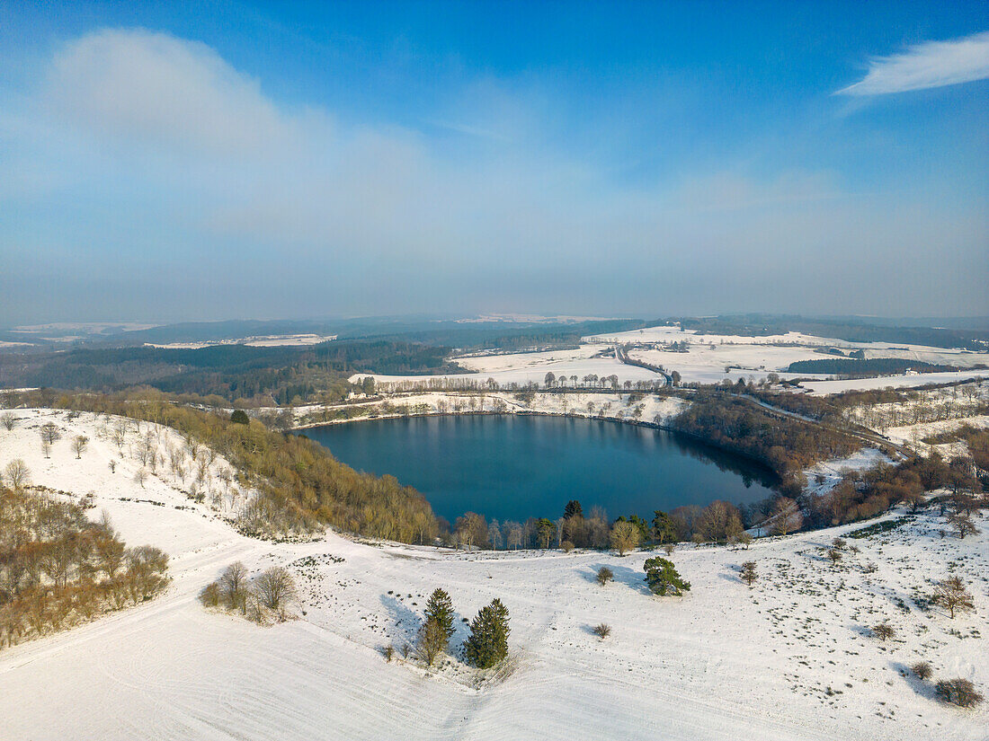 Weinfelder Maar, Totenmaar, Dauner Maare,Daun, Eifel, Rhineland-Palatinate, Germany