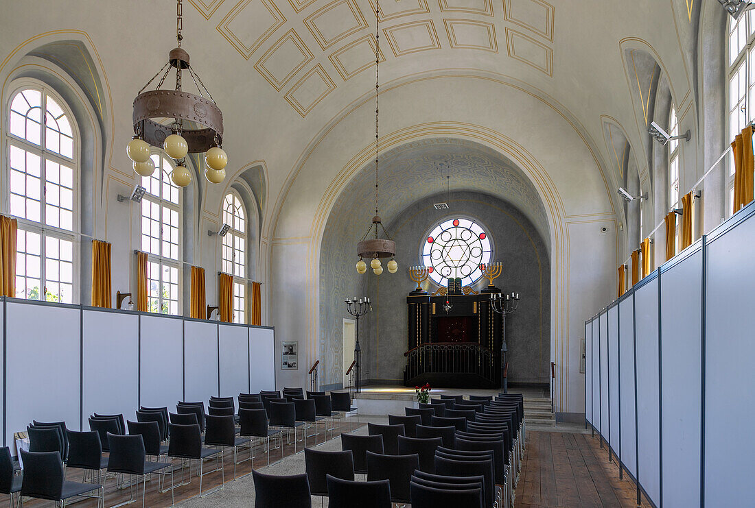 Interior of the synagogue in Český Krumlov in South Bohemia in the Czech Republic