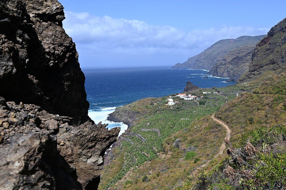 La Fajana on the north coast, La Palma, Canary Islands, Spain