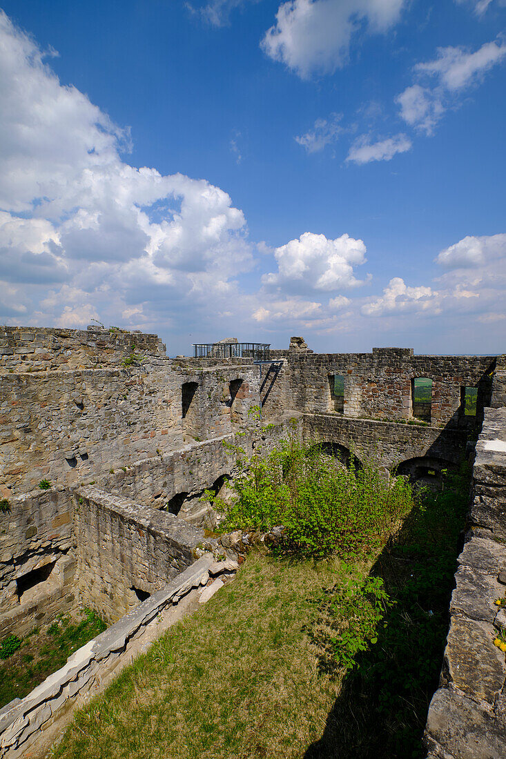 Bramberg castle ruins in the Haßberge nature park, Haßfurt district, Lower Franconia, Franconia, Bavaria, Germany