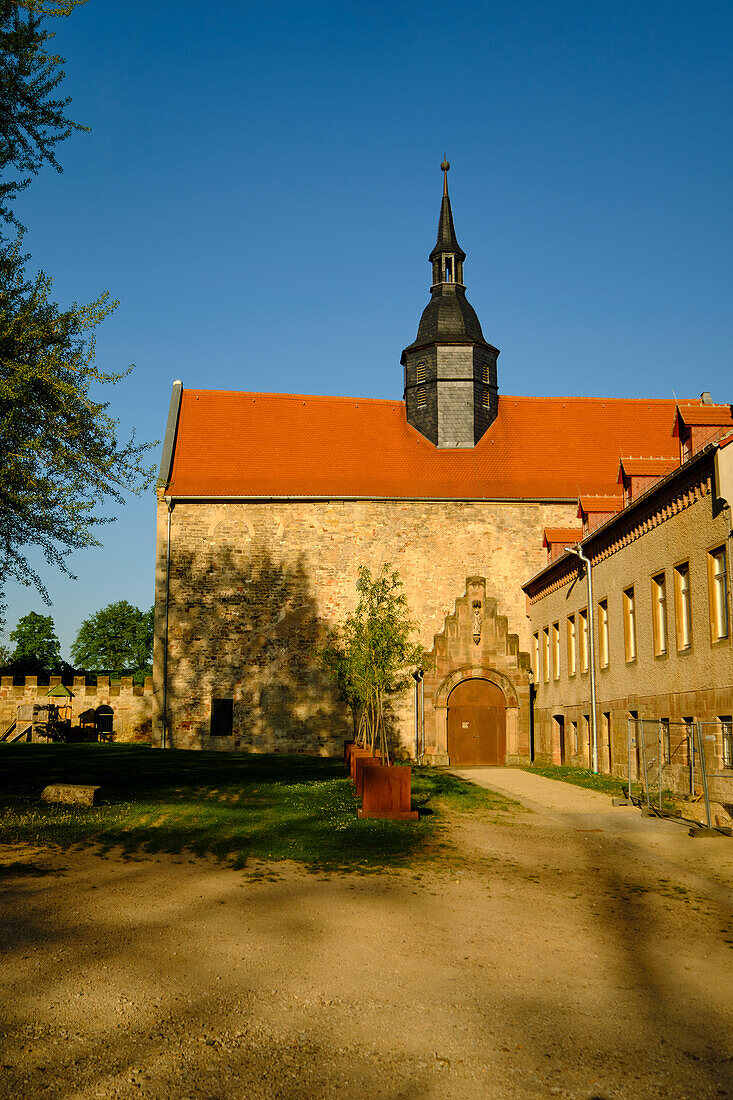 Schloss Goseck, zwischen Naumburg und Weißenfels gelegen, Naturpark Saale-Unstrut-Triasland, Burgenlandkreis, Sachsen-Anhalt, Deutschland