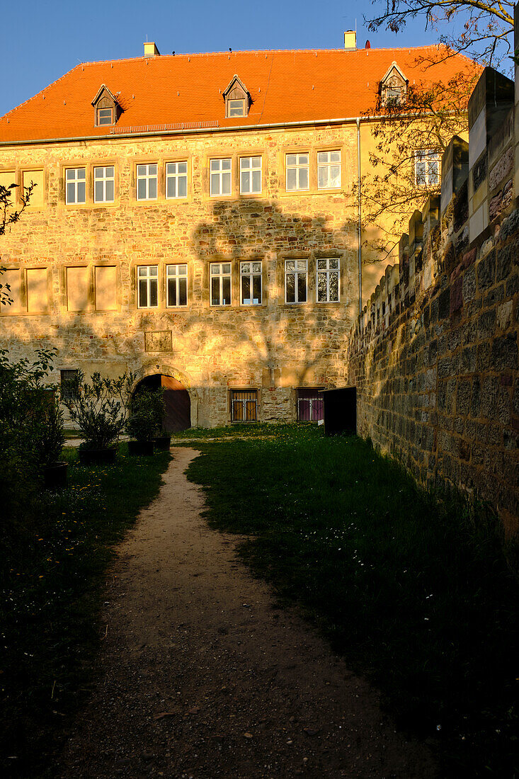 Schloss Goseck, zwischen Naumburg und Weißenfels gelegen, Naturpark Saale-Unstrut-Triasland, Burgenlandkreis, Sachsen-Anhalt, Deutschland