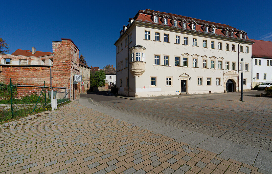 Die historische Altstadt von Zeitz, Burgenlandkreis, Sachsen-Anhalt, Deutschland