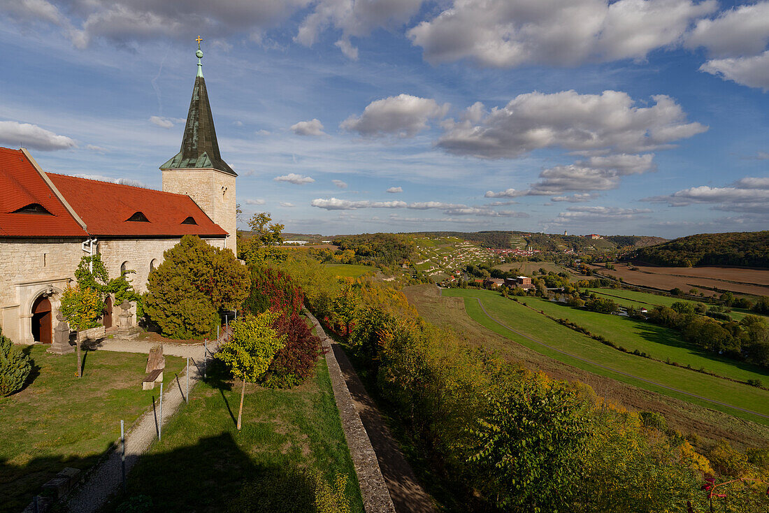 Das ehemalige Benediktinerkloster im Weinort Zscheiplitz einem Ortsteil von Freyburg/Unstrut, Burgenlandkreis, Sachsen-Anhalt, Deutschland