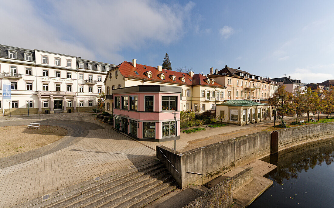 Spa architecture in the state spa Bad Kissingen, Lower Franconia, Franconia, Bavaria, Germany