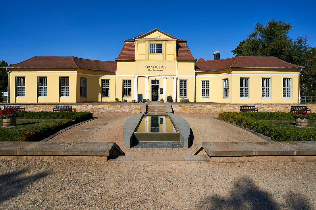 Orangerie Zeitz am Schloss Moritzburg, Burgenlandkreis, Sachsen-Anhalt, Deutschland                             