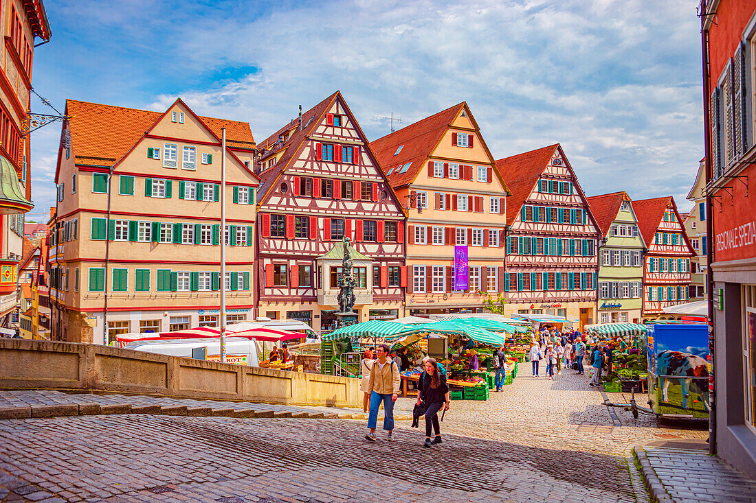 Tubingen Market Square, Tubingen, Baden-Württemberg, Germany