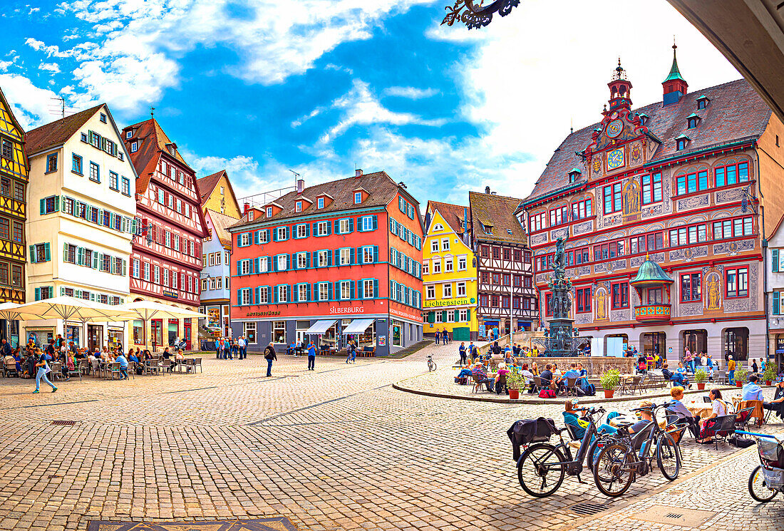 Marktplatz, Tübingen, Baden-Württemberg, Deutschland