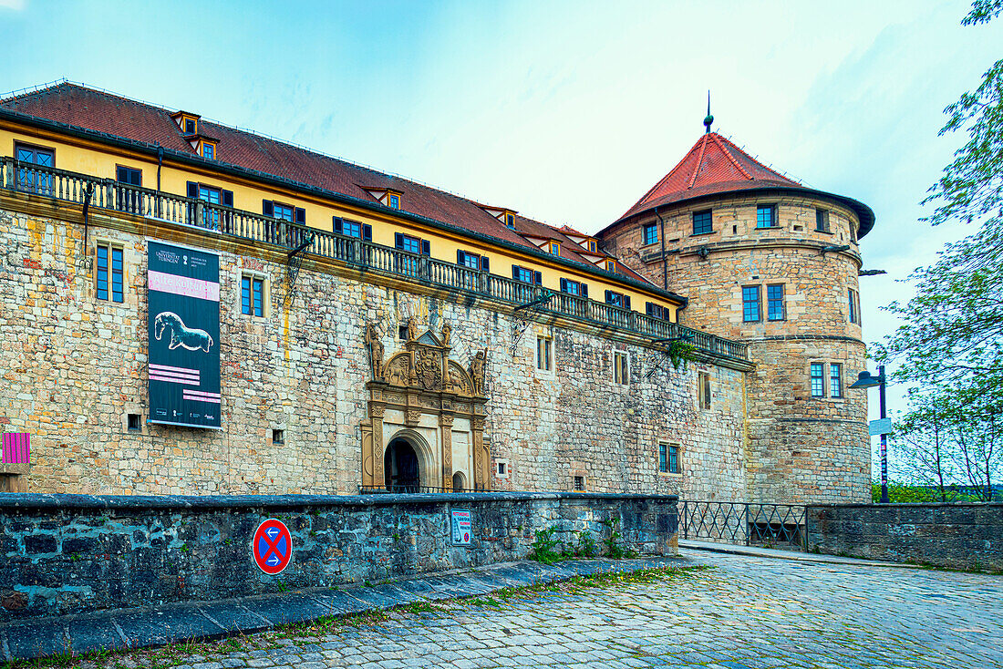 Hohentuebingen Castle in Tuebingen, Baden-Württemberg, Germany