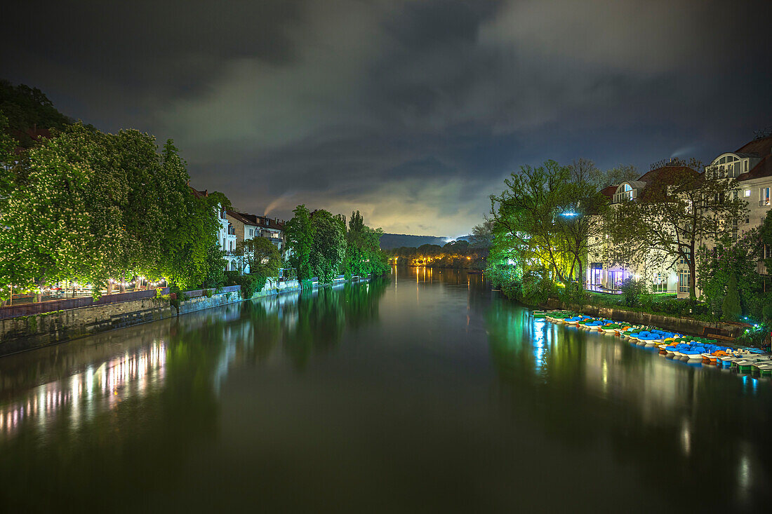 River Neckar in Tubingen, Baden-Württemberg, Germany