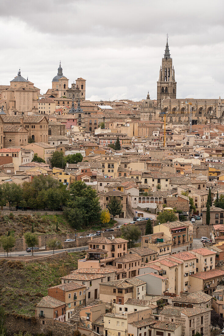 Blick auf die Stadt, Toledo, Kastilien-La Mancha, Spanien