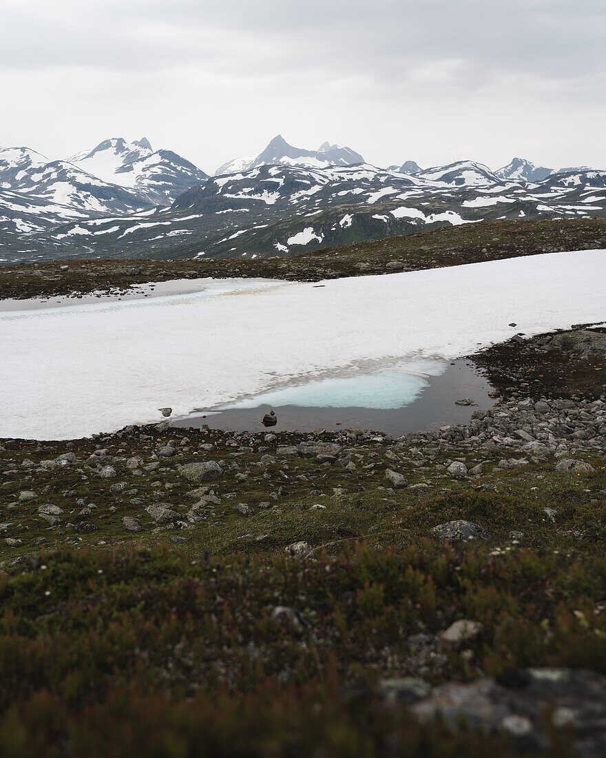 Eisige Stimmung im Jotunheimen Nationalpark, Norwegen