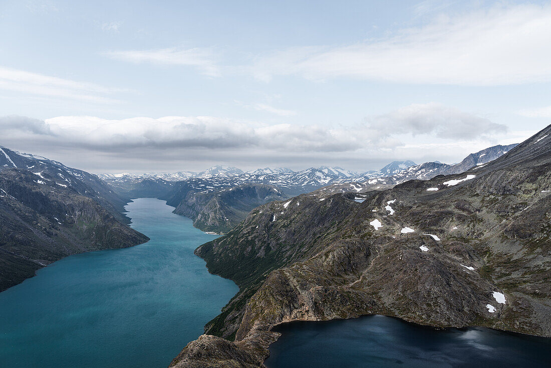 Hike over the Besseggen ridge, Jotunheimen, Norway