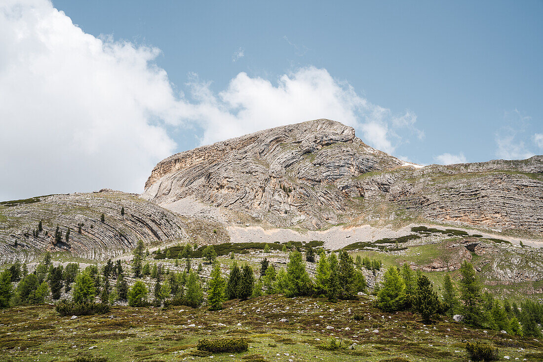 Berggipfel im Naturpark Fanes-Sennes-Prags, Südtirol, Italien