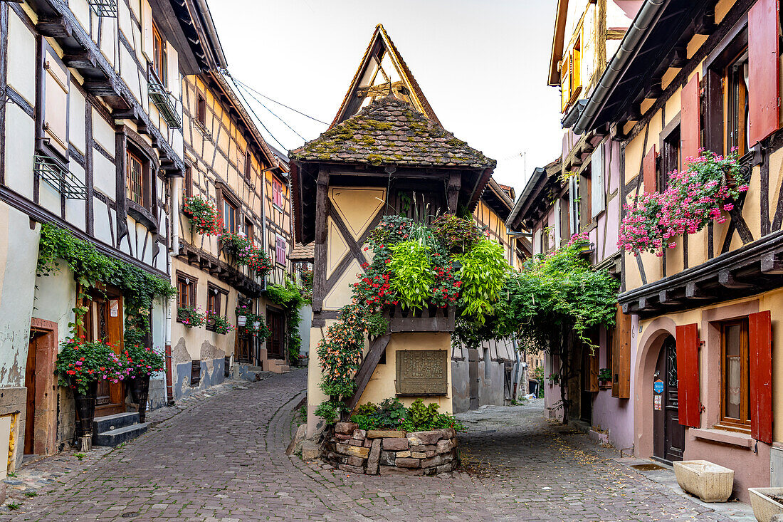 Half-timbered houses in Eguisheim, Alsace, France