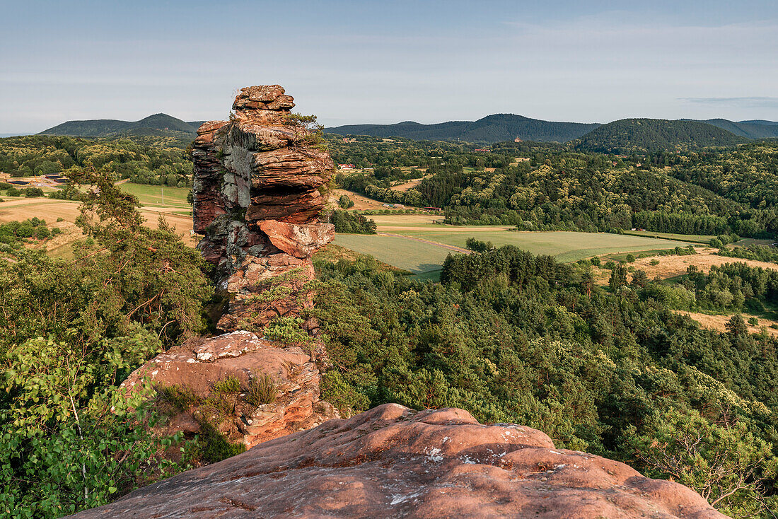 Die Geiersteine, Wernersberg, Pfälzerwald, Rheinland-Pfalz, Deutschland