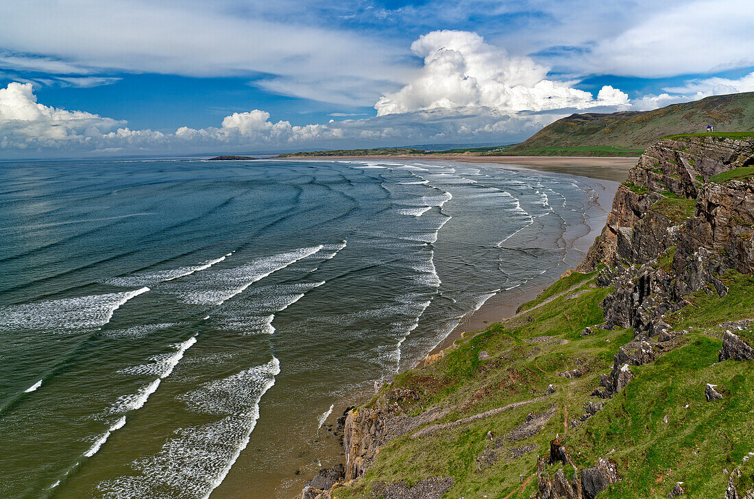 Großbritannien, Wales, Halbinsel Gower Peninsula, Rhossily Beach